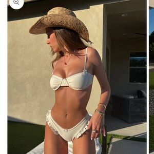 Strawberry Milk Mob Cowboy Bikini Top